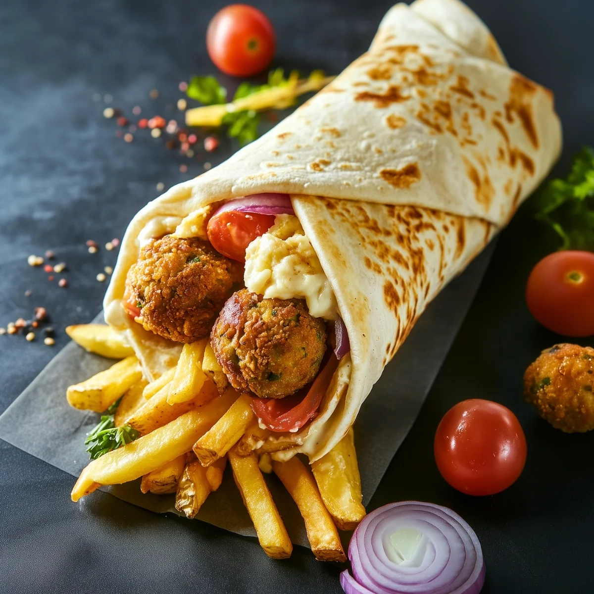 SHAORMA VEGETARIAN CU FALAFEL